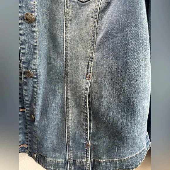 Chico’s Denim Jacket Size 3 womens 16/18 - Picture 3 of 5